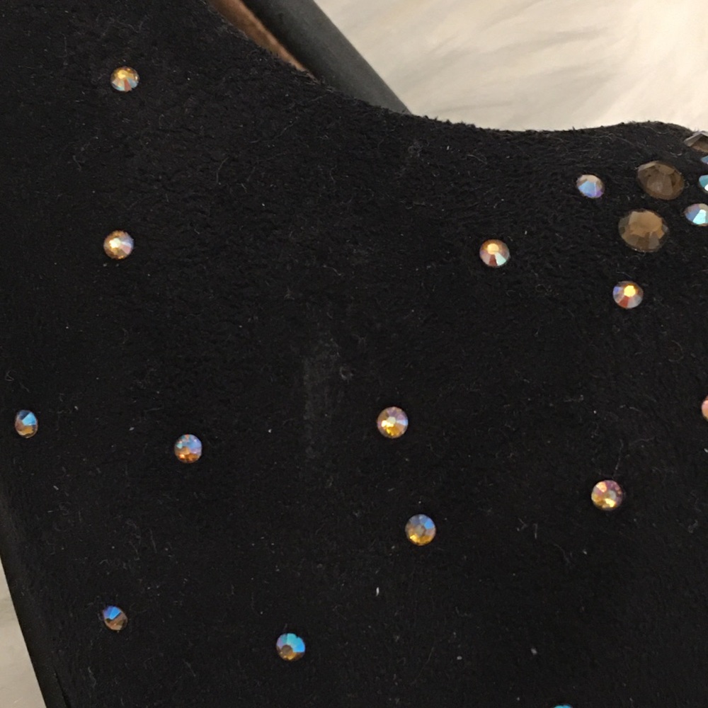 Beyond Maybel-01 Rhinestone Platform Heels - Picture 12 of 16